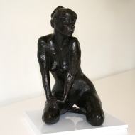 Sculpture en bronze patiné, signée Marie-Josèphe BOURRON (1931-2012)