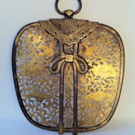 Panneau d'ornement en cuivre doré, KEMAN, Japon Période Meiji (1868-1912) 19ème