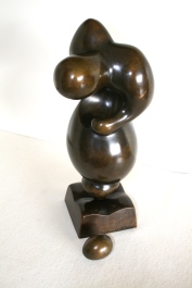 Sculpture en bronze à patine brune nuancée, signée de Igor BALARIN (1945)