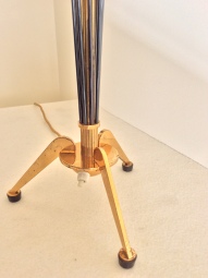 Lampe de table, bronze doré et canon fusil, Italien, Années 1960/1970