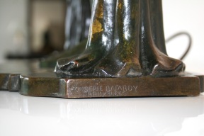 Statue de Femme en Bronze, signée de Marcel RAU (Belgique)