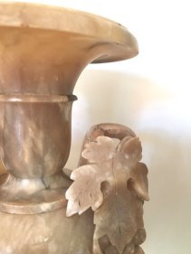 Paire de vases en Albâtre et Jaspe, Italie, 19ème